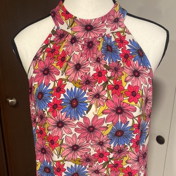 Floral High-Neck Maxi Dress - Picture 5 of 9